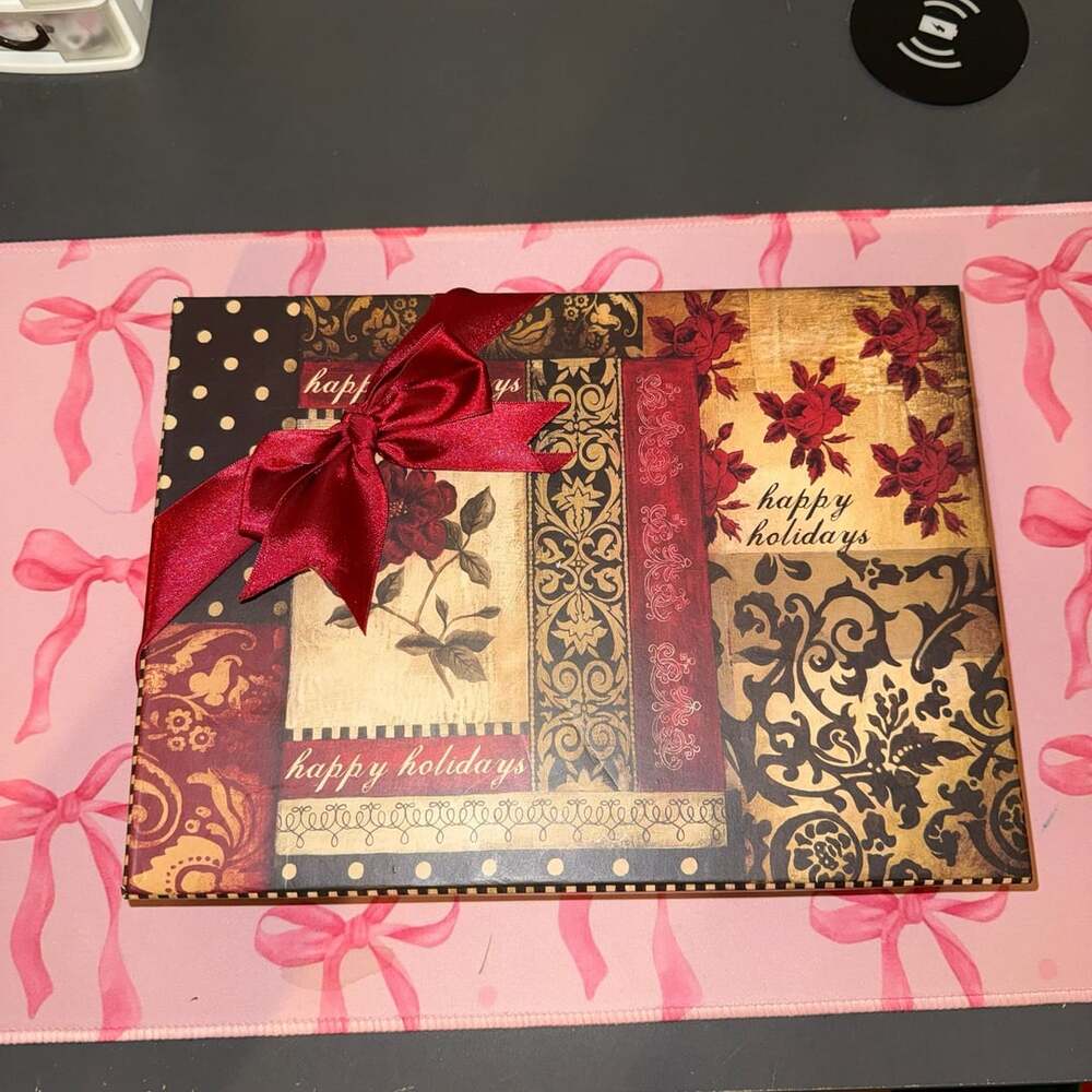 Kimberly Poloson Happy Holidays Decorative Gift Box